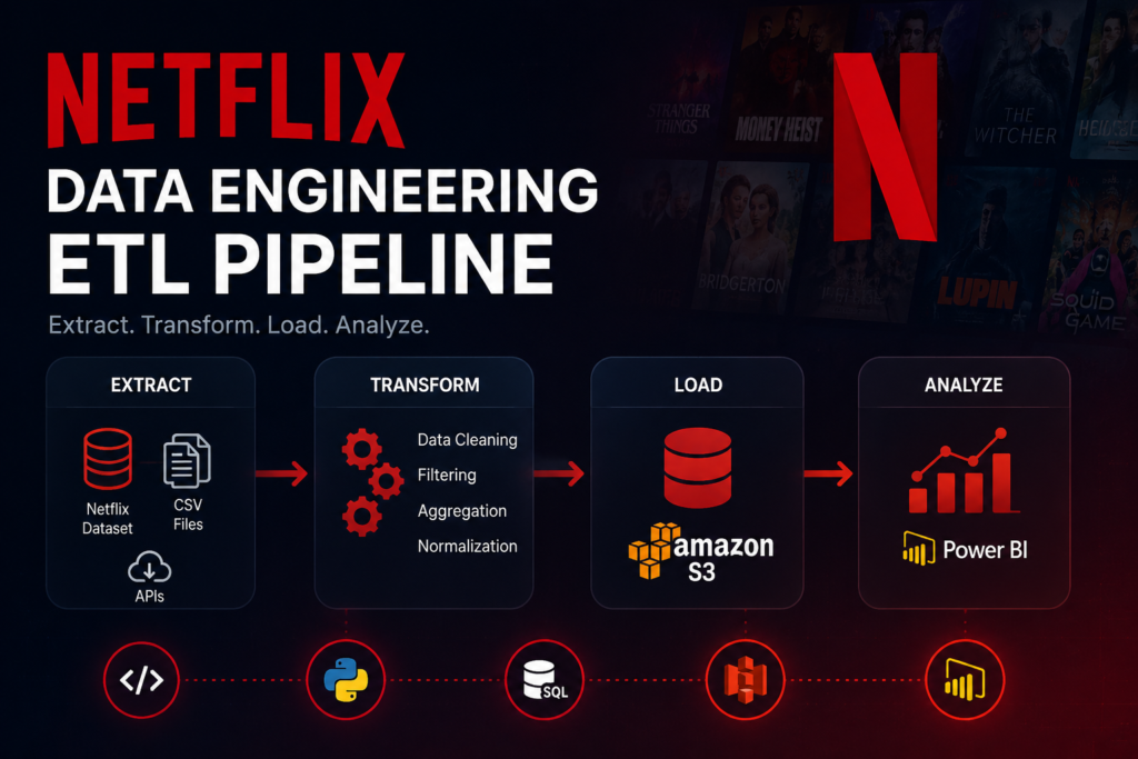Netflix Data Engineering ETL Pipeline image
